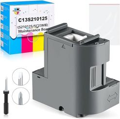 Poschink C13S210125 Caja de mantenimiento de depósito de tinta residual, compatible con impresoras EPSON Surecolor SC-F170 F100 F150 (S210125/SC23MB)