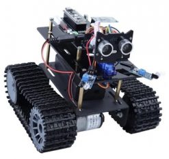 Kit de Robot de tanque, Robot ultrasónico para evitar obstáculos, NRF2401, código abierto, 328p, Control inalámbrico de gestos, Kit de Robot de tanque