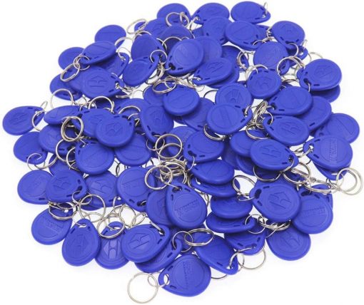 ETEKJOY 100 PCS 125KHz RFID Key Fob Tarjeta de identificación de proximidad Token Tag Tarjeta de teclado para puerta Sistema de control de acceso para cerradura de seguridad al por mayor, solo lectura