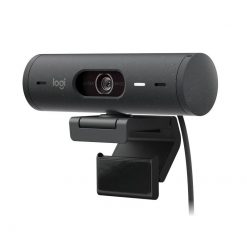Webcam Logitech BRIO 500, Full HD 4MP, micrófono incorporado, conexión USB-C Plug and Play