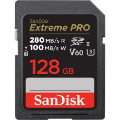 Memoria SanDisk Extreme Pro de 128GB SD, 200MB/s, UHS-I, V30, U3, Clase 10
