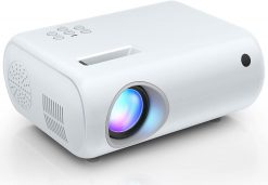 Mini proyector, ClokoWe 2023 proyector portátil actualizado con 9000 Lux y Full HD 1080P, proyector de películas compatible con iOS/teléfono Android, tableta, portátil, PC, TV Stick/caja, unidad USB,