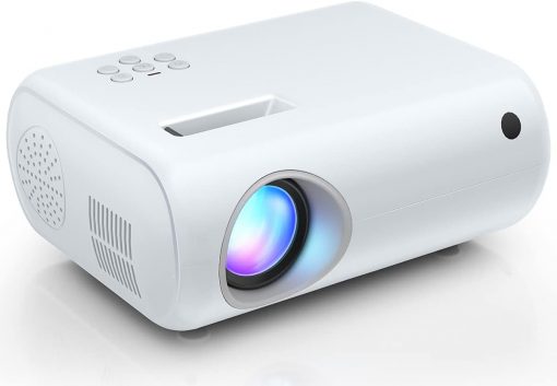 Mini proyector, ClokoWe 2023 proyector portátil actualizado con 9000 Lux y Full HD 1080P, proyector de películas compatible con iOS/teléfono Android, tableta, portátil, PC, TV Stick/caja, unidad USB,