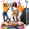 Cabina de fotos 360, máquina de cabina de fotos 360 para fiestas con anillo de luz