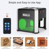 WAINLUXPRO Mini grabador láser K6 Pro, máquina de grabado láser de 3000 mW, alta precisión de 0.002 in, cortador láser portátil y máquina grabadora para madera, vinilo y vidrio, arte de bricolaje.