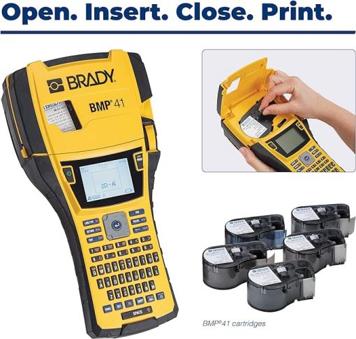 Brady BMP41 Kit de arranque eléctrico para impresora a color (BMP41-KIT-EL), amarillo/negro