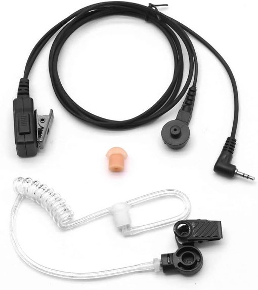 NEWASHAN Auricular de repuesto para radio Motorola Talkabout T100TP T200TP T260TP T400 T460S T472 T480 T600 T4800 T5700 T6500R MH230R HYT Hytera Oregon 1 pin tubo acústico encubierto (1 pieza) E)