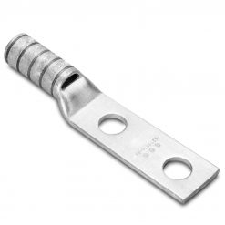 burndy yav26-l2tc38-fx Dos Agujero hylug Conductor de Flex Standard Barrel, 325/24, 2/0 Conductor de soldadura, 2/0 AWG, longitud 3.12", 3/8" Stud tamaño del agujero, 0.93" Lengua ancho