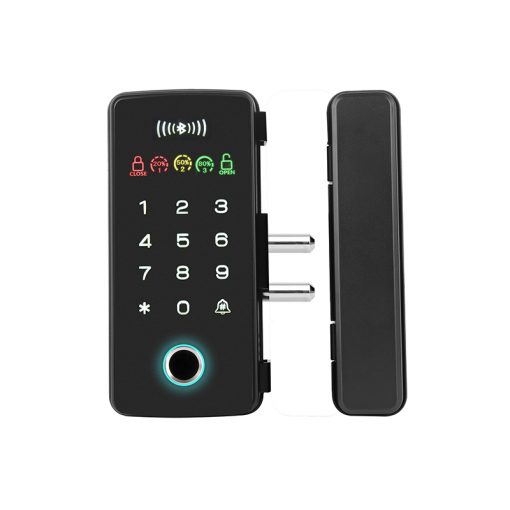 Cerradura de huella digital para puerta de vidrio Carcasa de PVC - Imagen 2