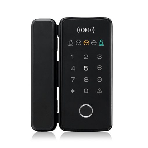 Cerradura de huella digital para puerta de vidrio Carcasa de PVC