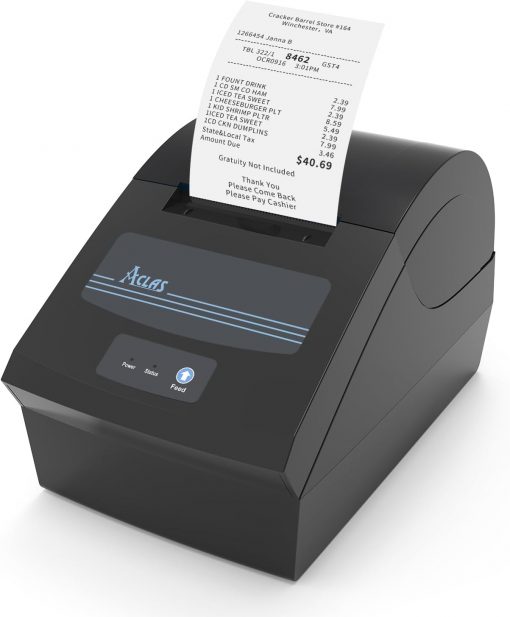 Impresora de recibos para pequeñas empresas USB 3.150 in, Pos impresora soporte cajón de efectivo, USB+D9