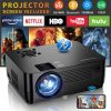 Proyector con WiFi 5G y Bluetooth, proyector nativo 1080P [pantalla de proyector incluida], proyector de película Full HD 15000LM, pantalla de 300 pulgadas compatible con cine en casa 4K, compatible