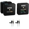 RODE Wireless GO II Kit de grabadora/sistema de micrófono Omni Lavalier inalámbrico digital compacto para 2 personas (2,4 GHz, negro)