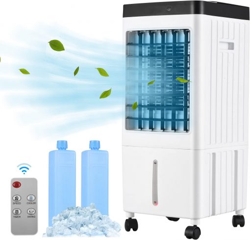 LEOUNA Ventilador de aire acondicionado portátil, enfriador evaporativo.