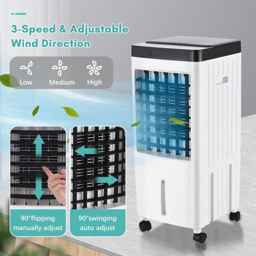 LEOUNA Ventilador de aire acondicionado portátil, enfriador evaporativo. - Imagen 3