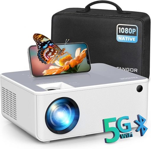 Proyector HD 1080P proyector portátil de cine en casa con trípode, compatible con HDMI, USB, portátil, iOS y teléfono Android - Imagen 3