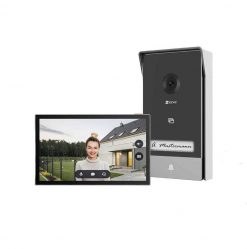 Kit Intercom IP HP7, Pantalla a Color de 7", cámara 3MP 2K, audio bidireccional, IR 6m, microSD hasta 512GB