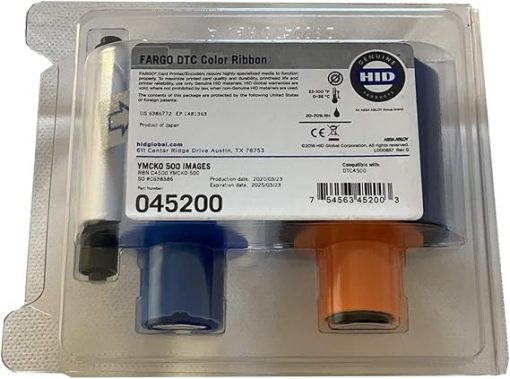 45200 Fargo 45200 YMCKO Cinta a todo color para DTC4500 Serie ID 45200