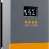 Controlador de carga solar 60A MPPT 12V 24V 36V 48V Controlador de carga solar 60amp regulador de carga solar MPPT 150V w/LCD Display Trabajo con AGM, gel, inundado y litio