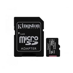 Memoria microSD KINGSTON 256GB Canvas Select Plus, UHS-I Clase 10, lectura 100MB/s, con Adaptador