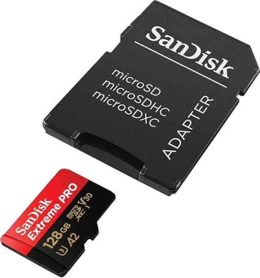 SanDisk Extreme Pro MicroSDXC 128GB + Adaptador SD | 200MB/s Lectura, 90MB/s Escritura | A2 C10 V30 UHS-I - Imagen 3