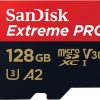 SanDisk Extreme Pro MicroSDXC 128GB + Adaptador SD | 200MB/s Lectura, 90MB/s Escritura | A2 C10 V30 UHS-I