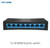 Switch Tplink tl-sf1008 + 8 puertos, 10/100mbps, rj45, rj45, red completa/media