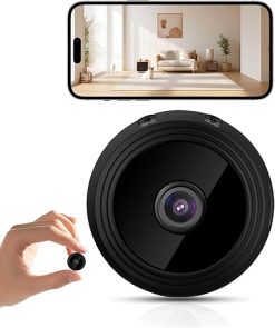 Mini cámara espía HD 1080P, cámara inalámbrica WiFi para niñera para familia, seguridad de oficina, cámara de monitor micro pequeño con control de aplicaciones, nube y tarjeta SD