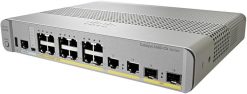 Conmutador de red Catalyst 3560CX-12PC-S, 12 puertos Gigabit Ethernet (GbE), 8 salidas PoE+, presupuesto PoE de 240W, 2 1G SFP y 2 enlaces ascendentes de cobre 1G, limitado mejorado