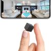 Cámara oculta inalámbrica, mini cámara espía HD para oficina y hogar, cámara oculta para niñera pequeña con video con visión nocturna, compatible con iOS y Android