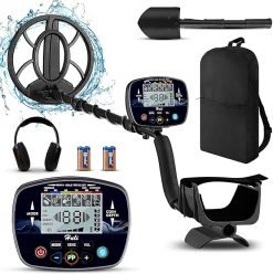 Detector de metales para adultos y niños, detectores de metales profesionales de mayor precisión con pantalla LCD, detector de oro ajustable subterráneo, 5 modos, bobina impermeable IP68 de 10