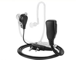 Auricular de 2 pines de tubo acústico encubierto para walkie talkie
